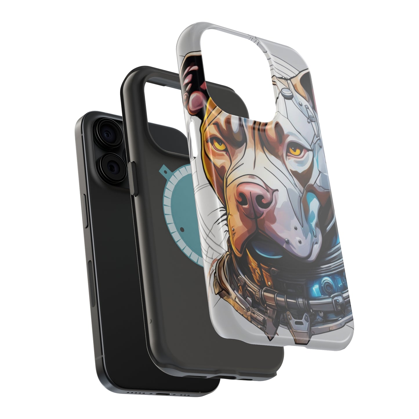 Retro Pitbull MagSafe Tough iPhone Case