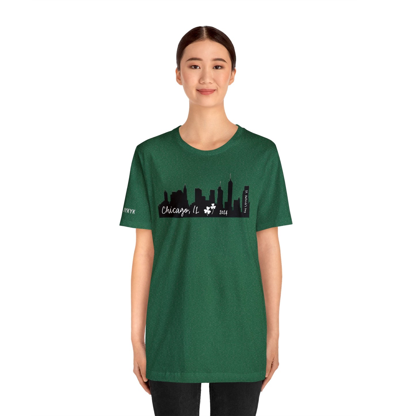 Saint Patrick's Day Chicago Skyline Tee