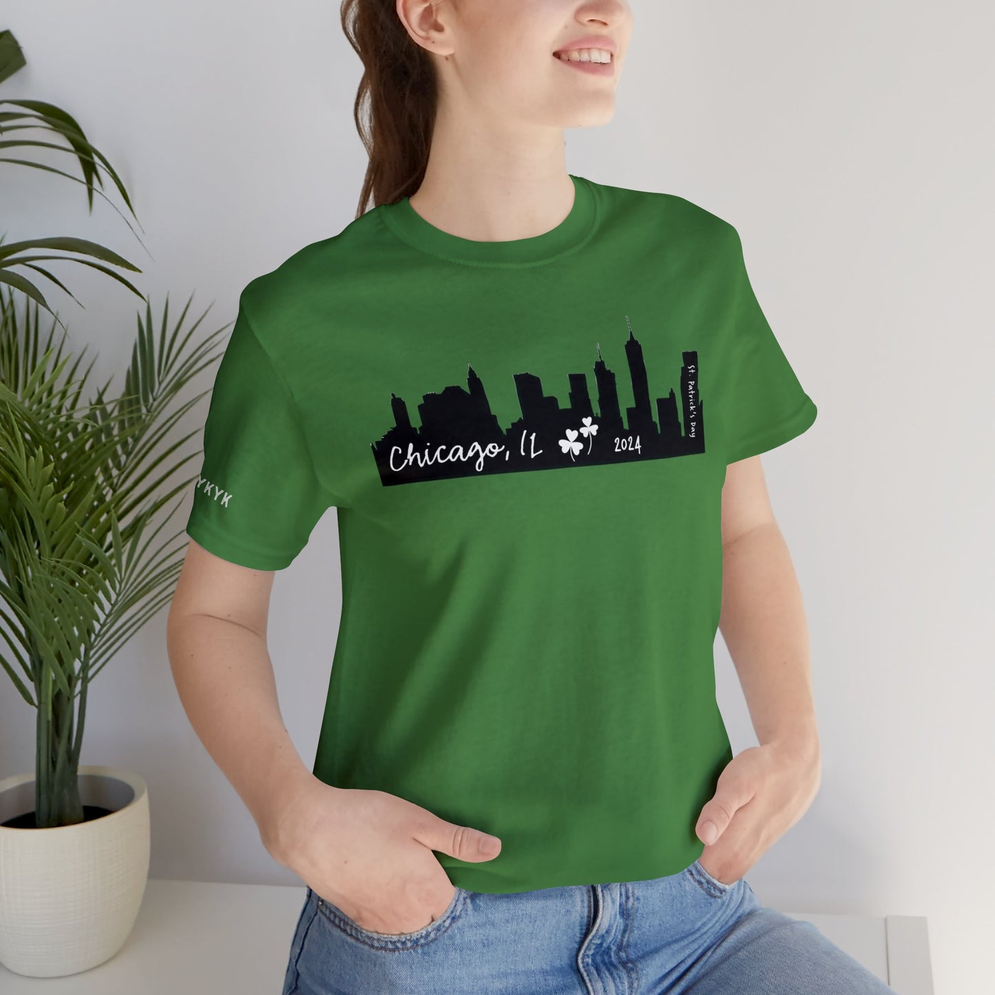 Saint Patrick's Day Chicago Skyline Tee