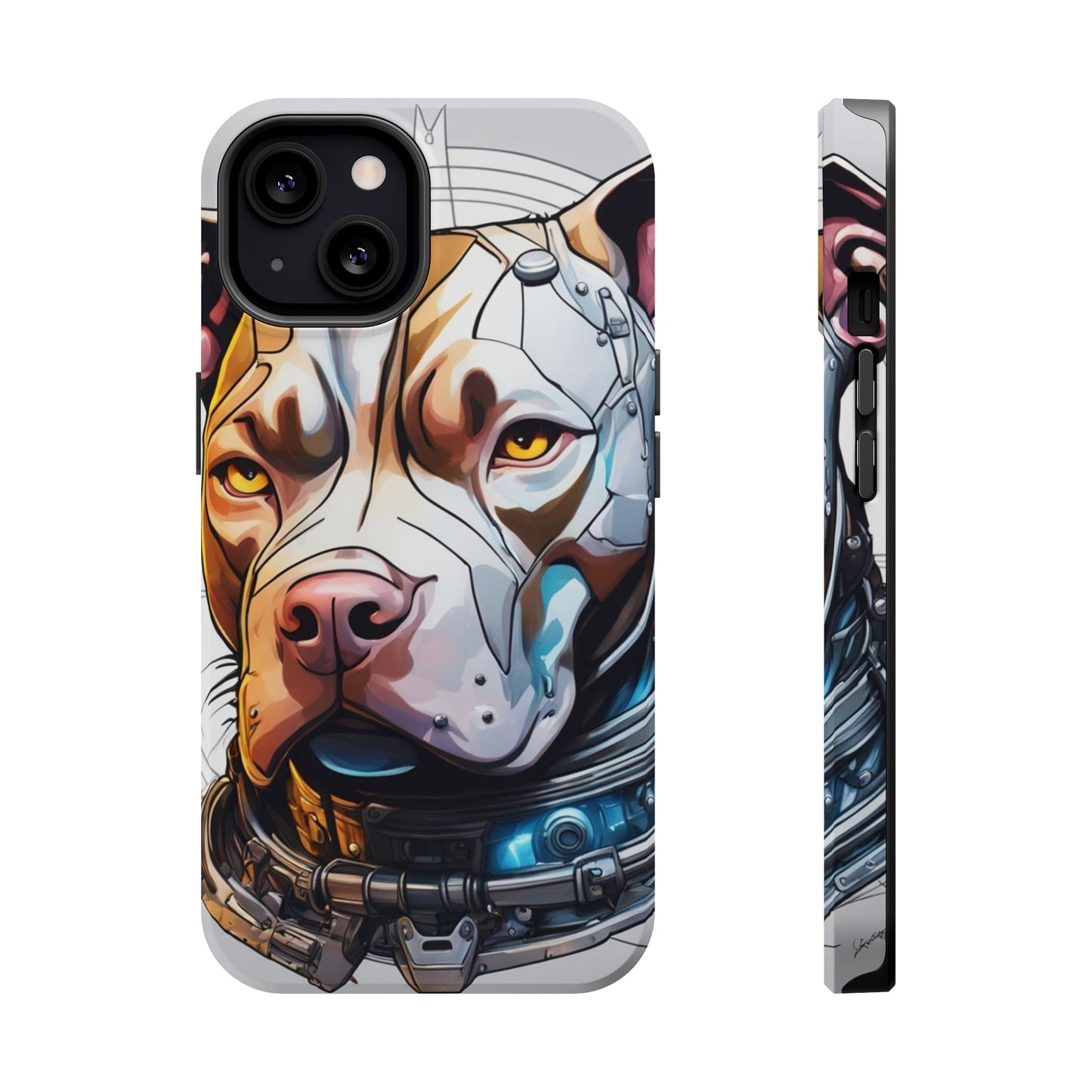 Retro Pitbull MagSafe Tough iPhone Case