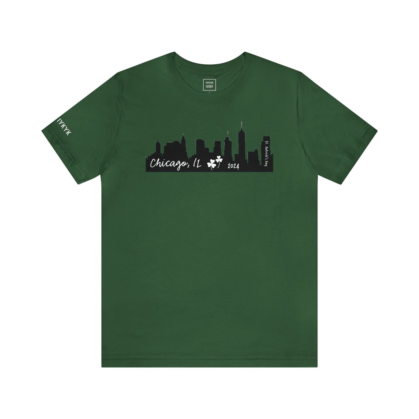 Saint Patrick's Day Chicago Skyline Tee