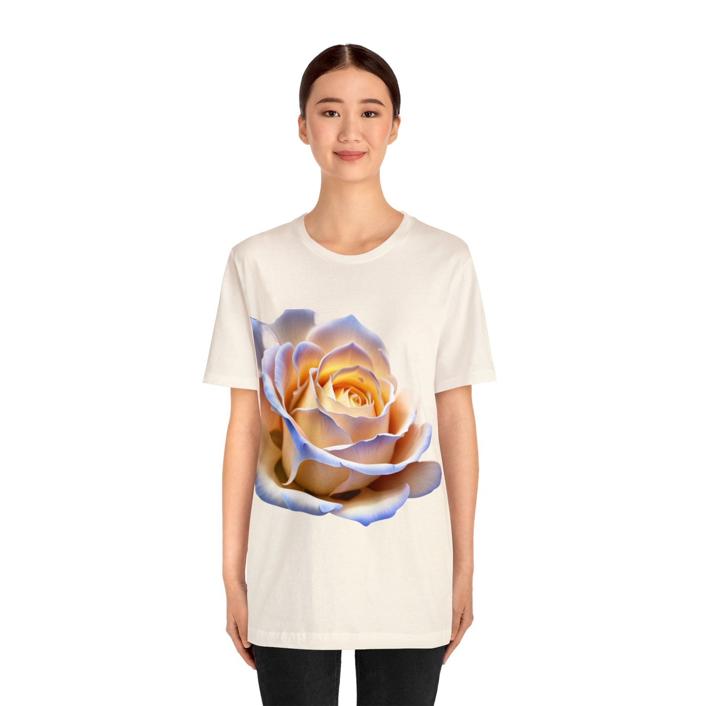 Elegance in Bloom Ivory Rose Tee