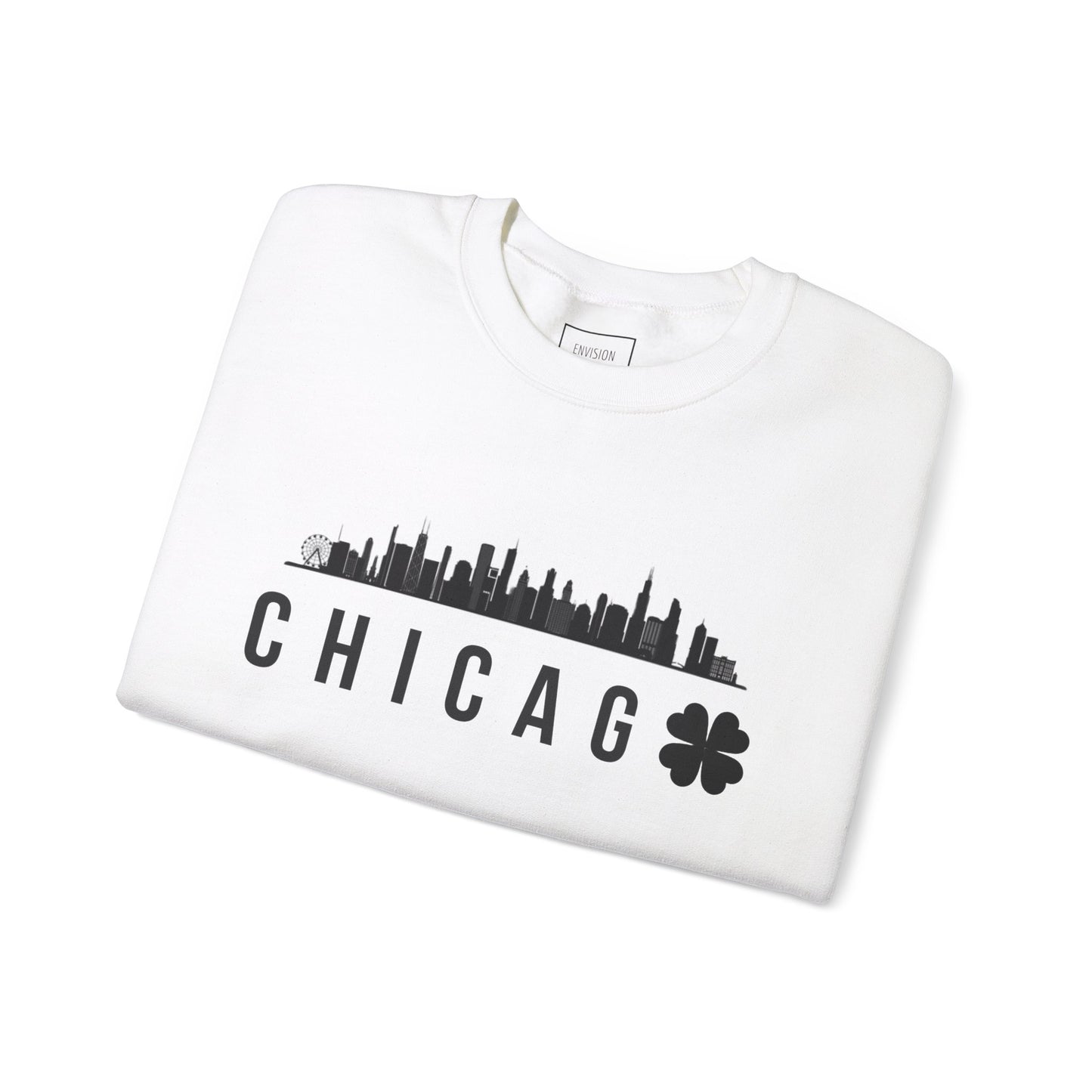 Saint Patrick's Day Chicago Skyline Crewneck Sweatshirt