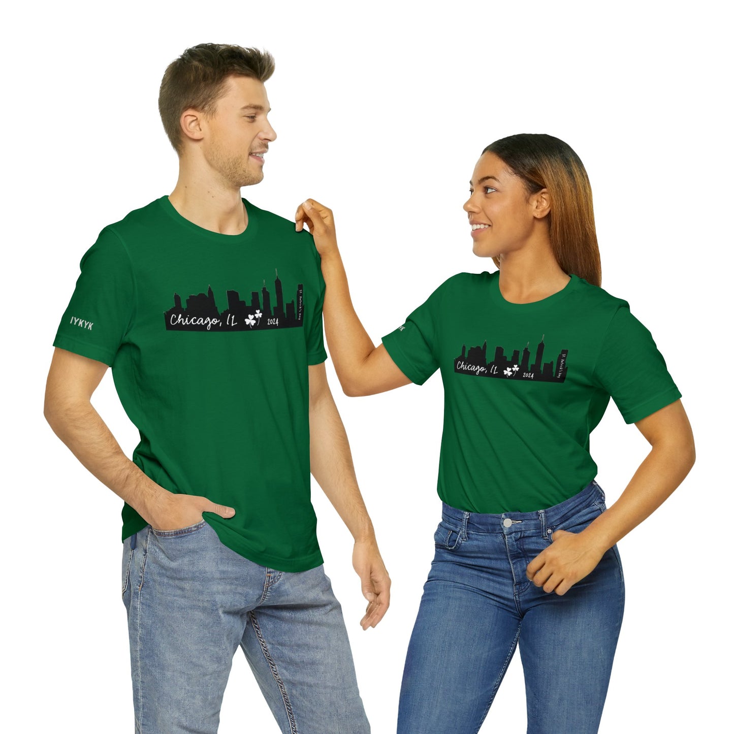 Saint Patrick's Day Chicago Skyline Tee