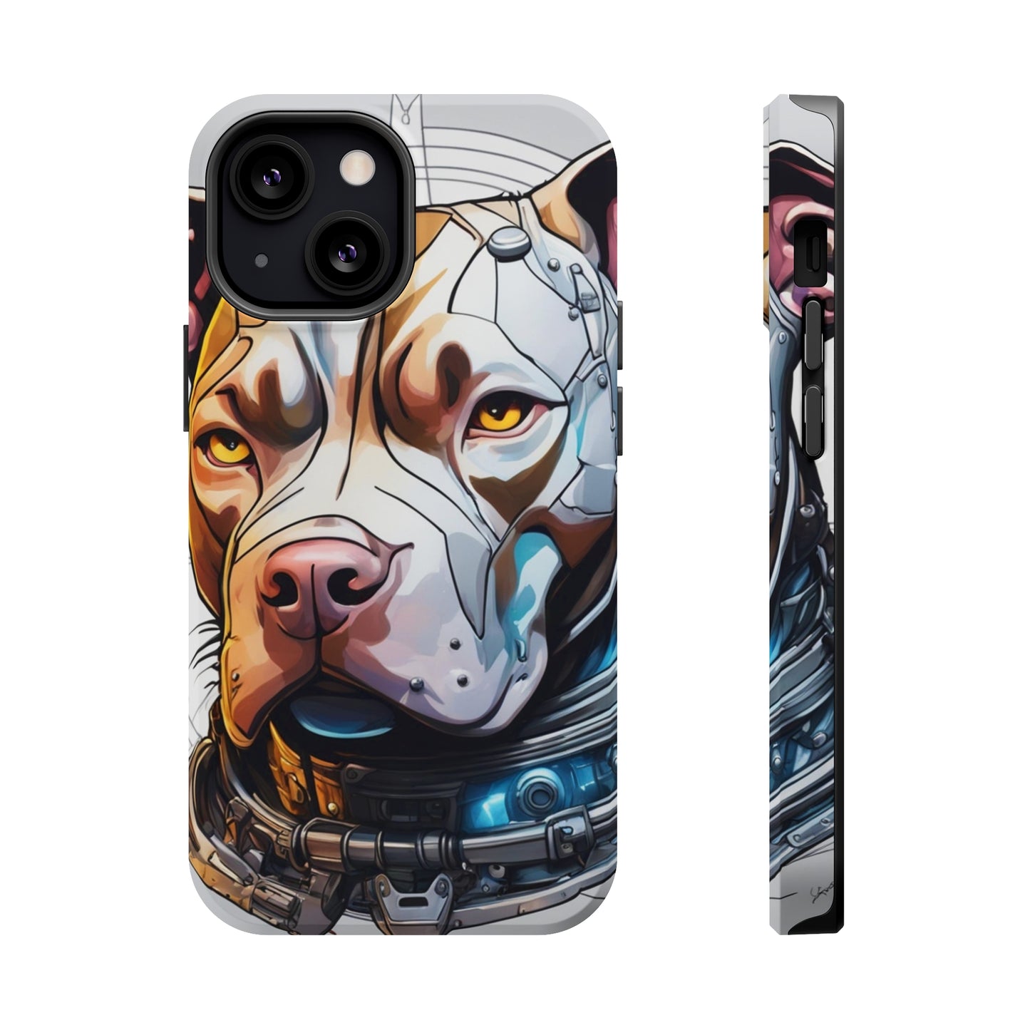 Retro Pitbull MagSafe Tough iPhone Case