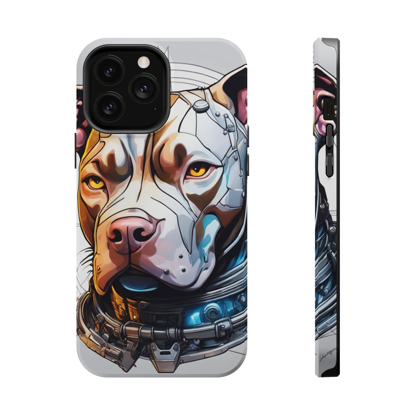 Retro Pitbull MagSafe Tough iPhone Case