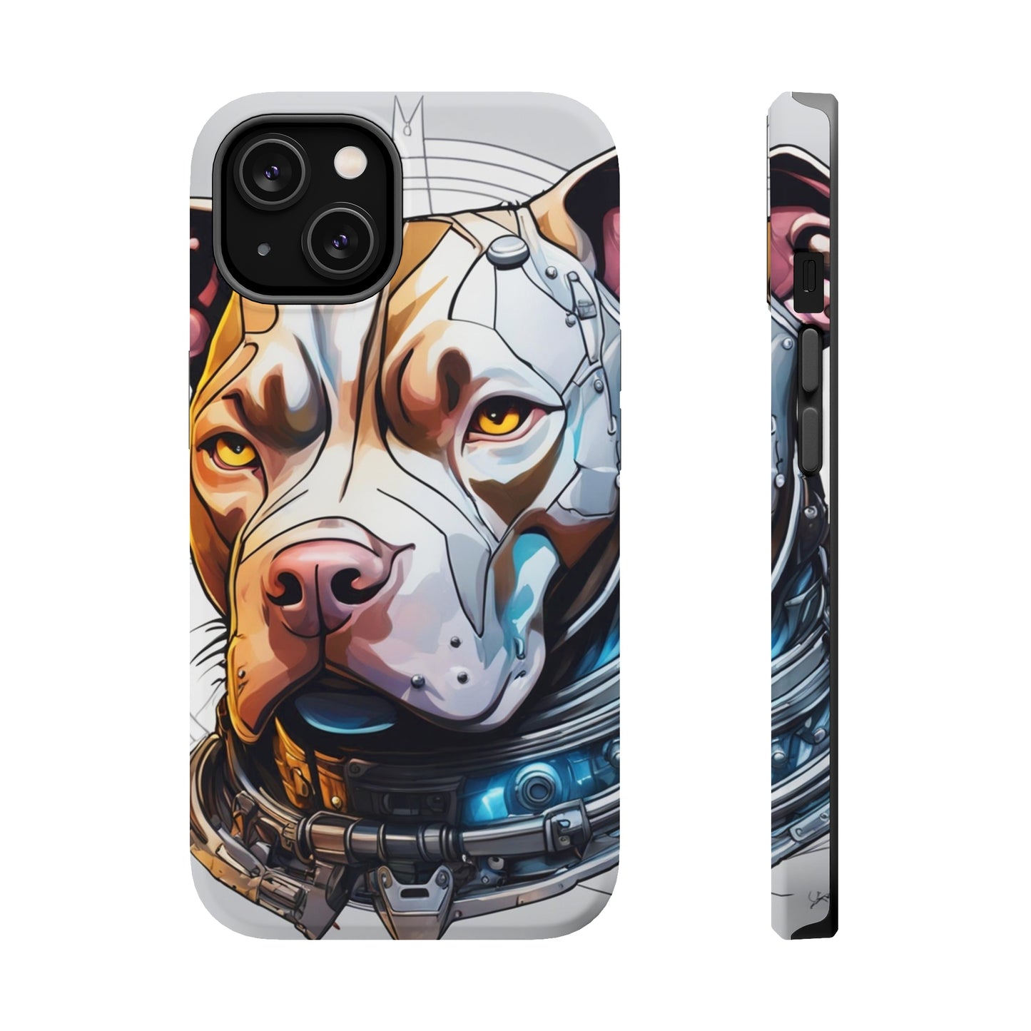 Retro Pitbull MagSafe Tough iPhone Case