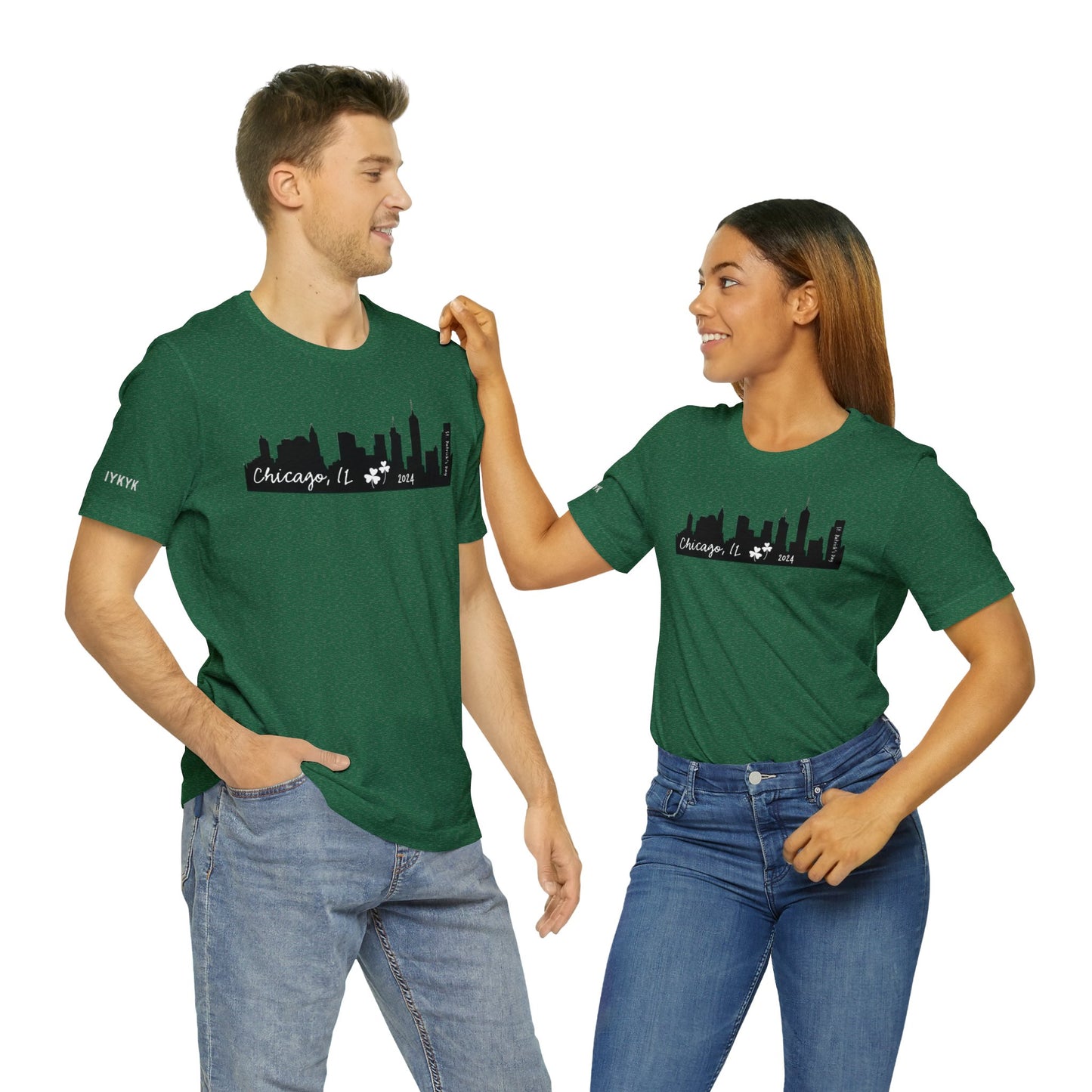 Saint Patrick's Day Chicago Skyline Tee