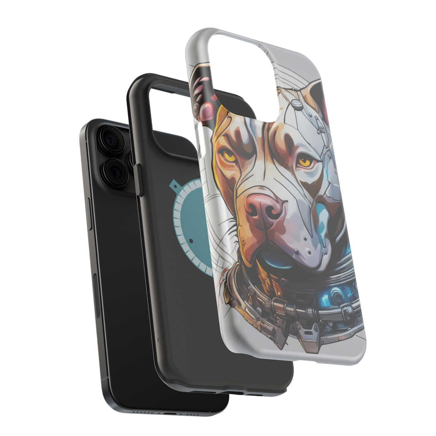 Retro Pitbull MagSafe Tough iPhone Case