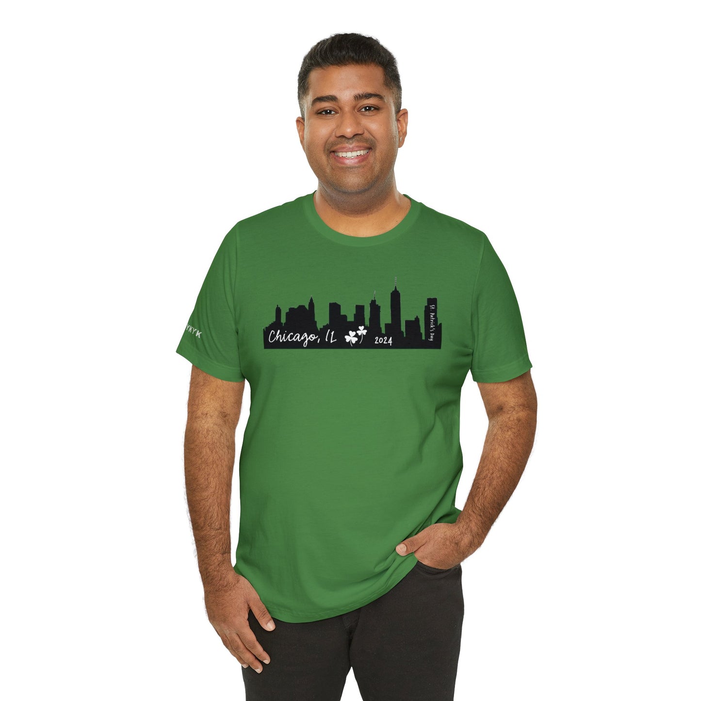 Saint Patrick's Day Chicago Skyline Tee