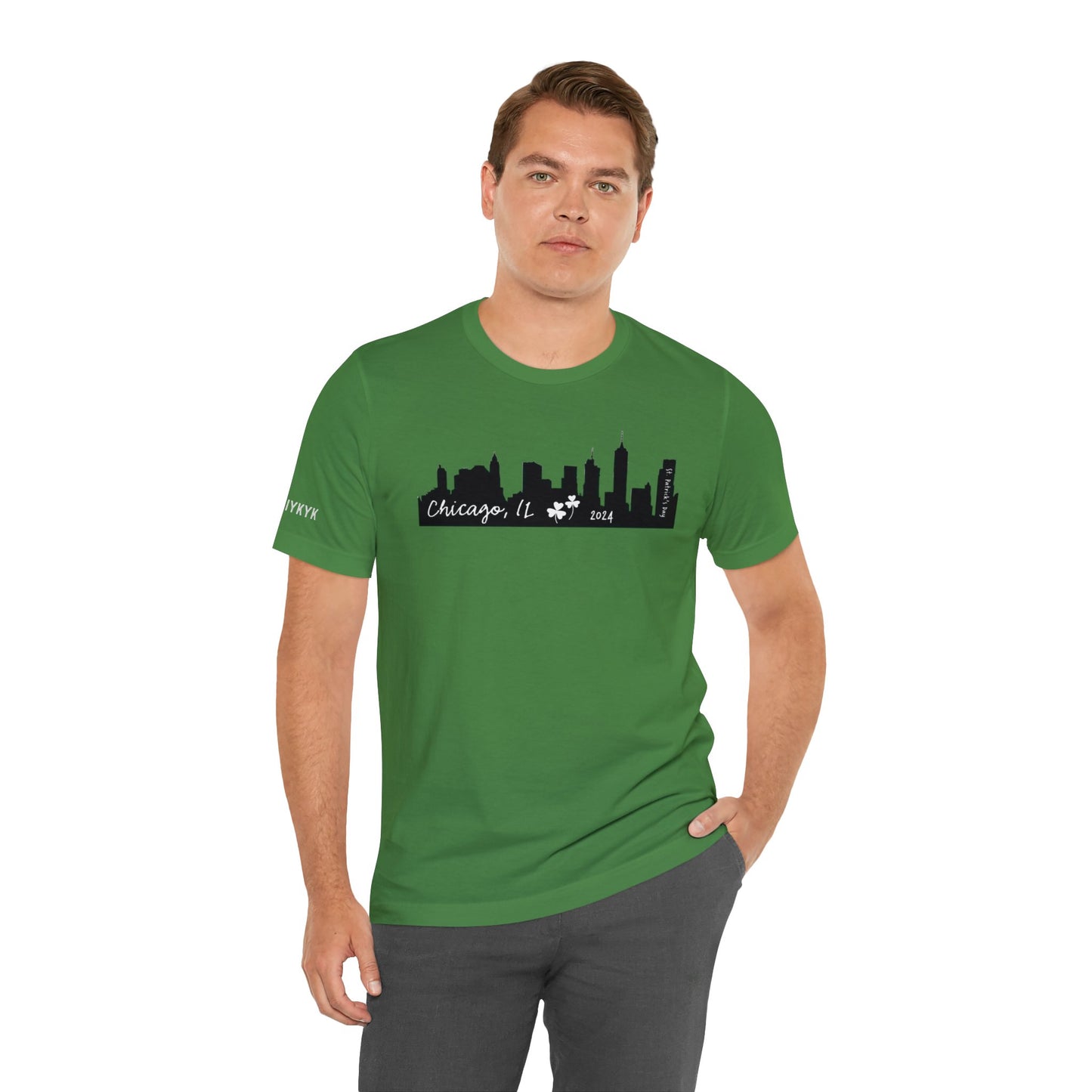 Saint Patrick's Day Chicago Skyline Tee