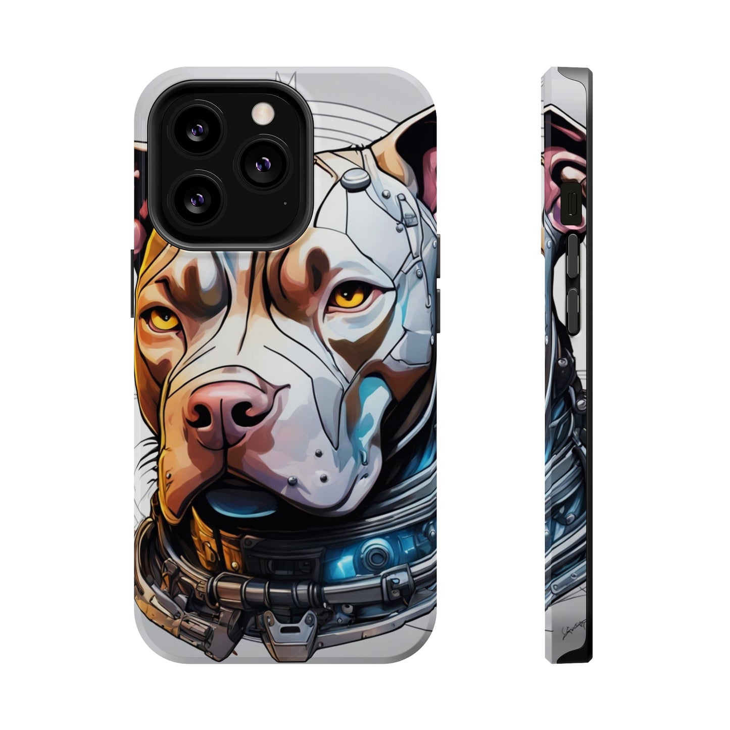 Retro Pitbull MagSafe Tough iPhone Case