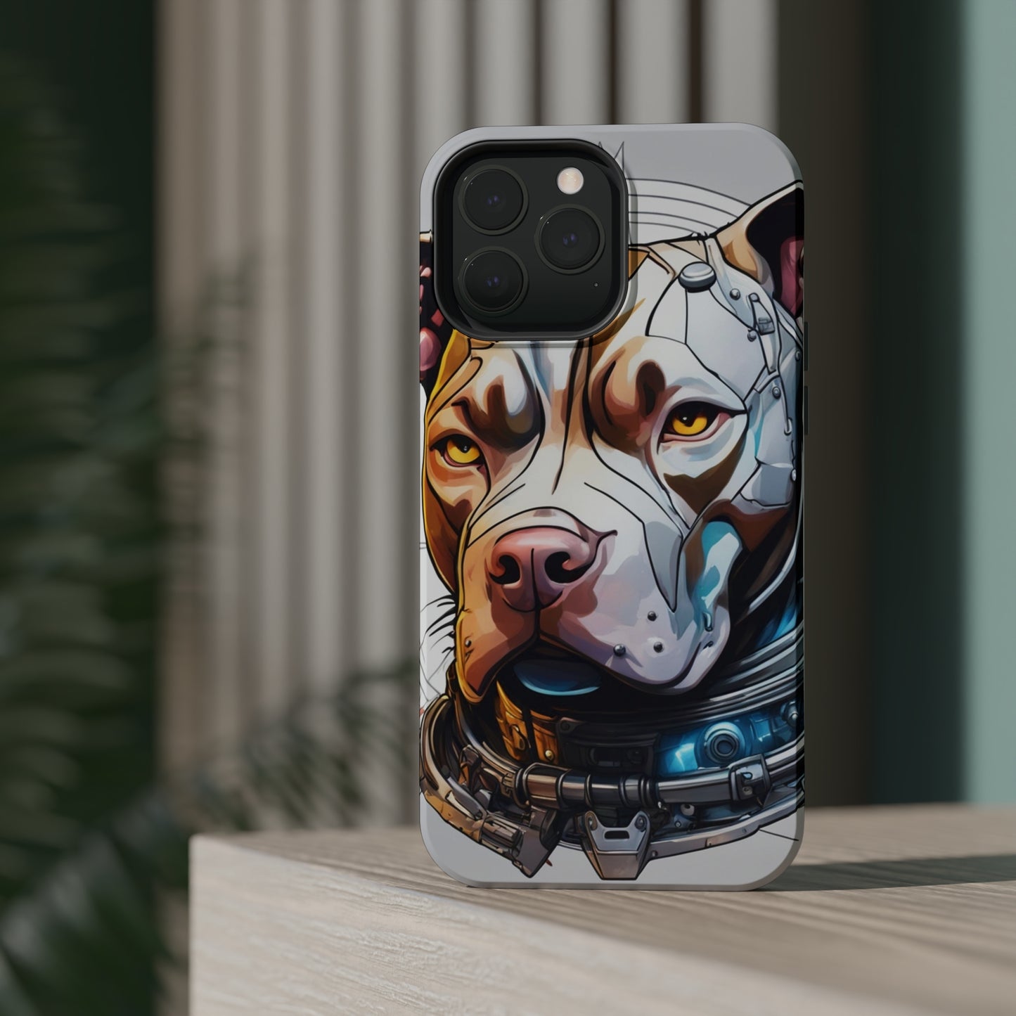 Retro Pitbull MagSafe Tough iPhone Case