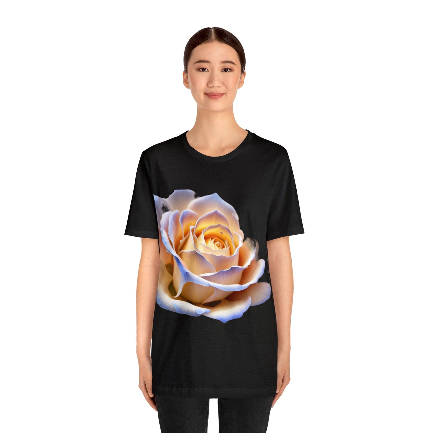 Elegance in Bloom Ivory Rose Tee