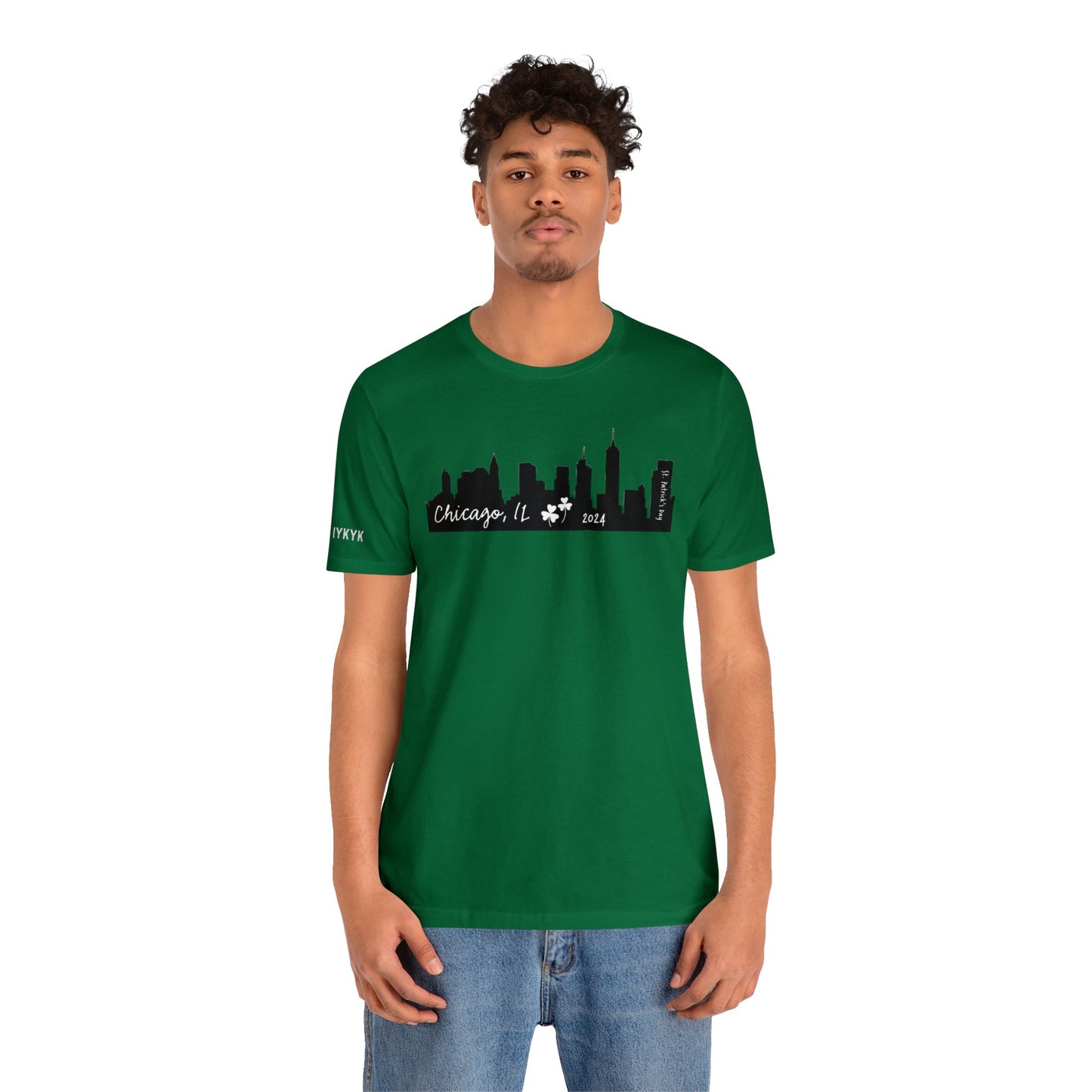 Saint Patrick's Day Chicago Skyline Tee