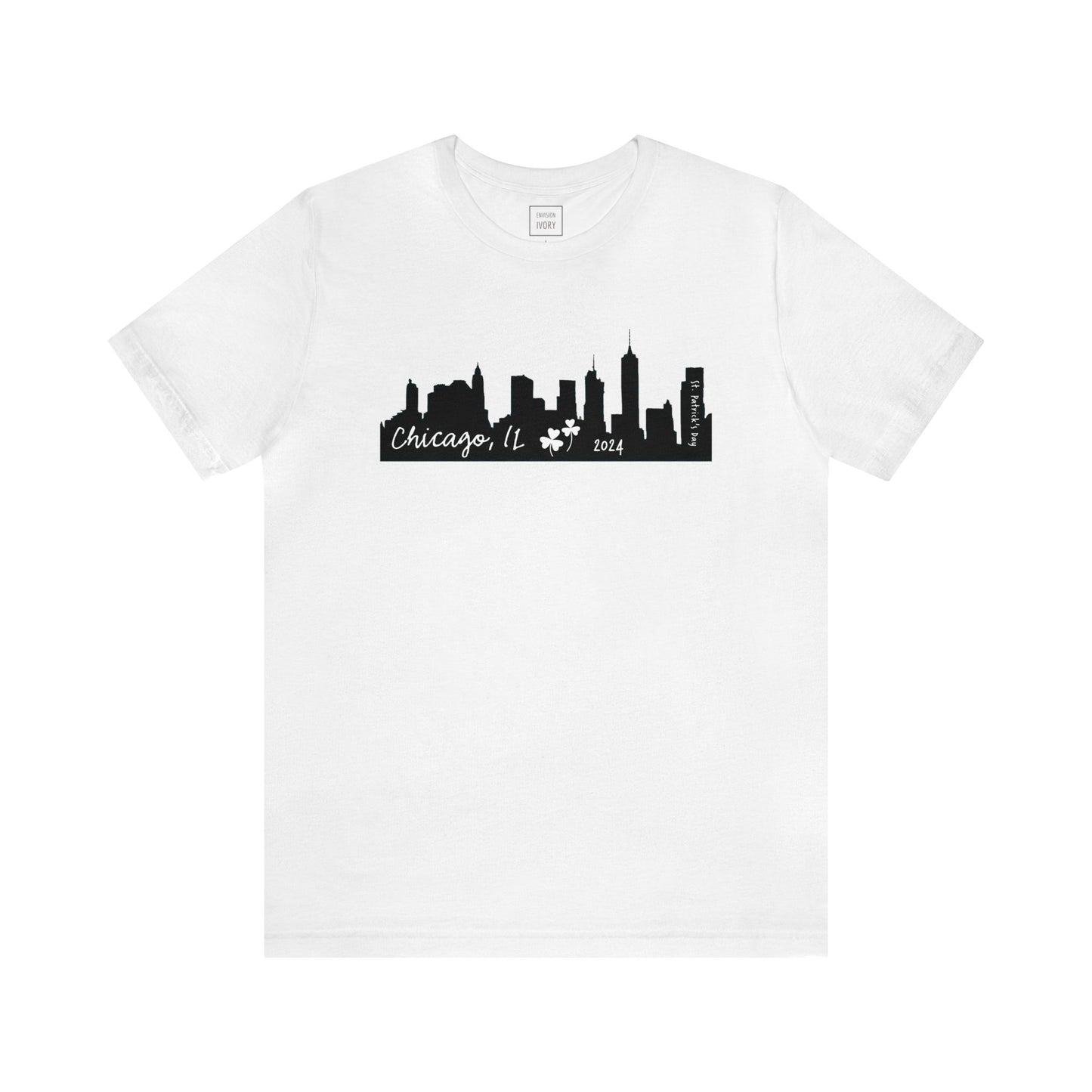 Saint Patrick's Day Chicago Skyline Tee