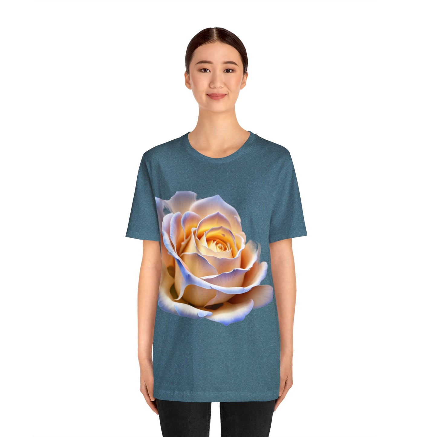 Elegance in Bloom Ivory Rose Tee