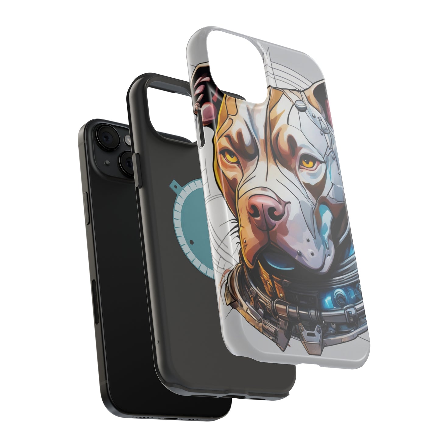 Retro Pitbull MagSafe Tough iPhone Case