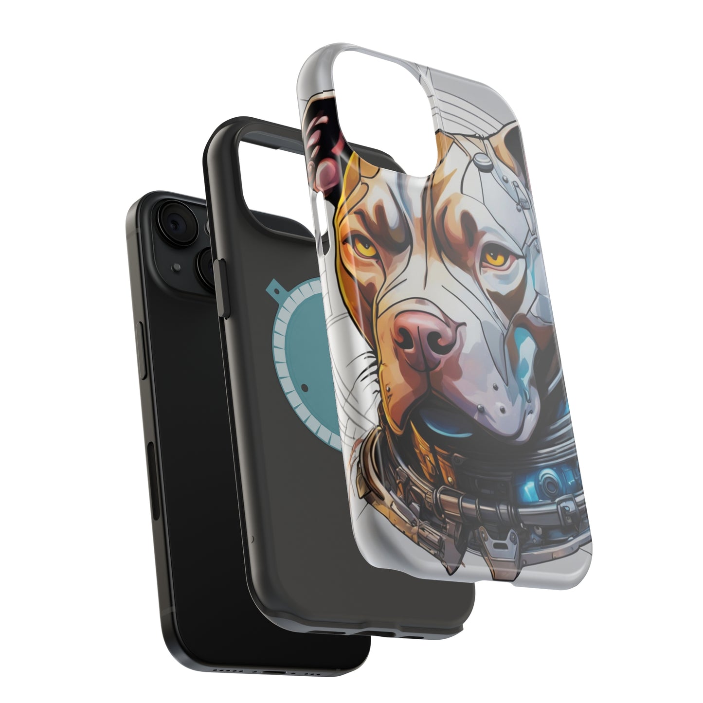 Retro Pitbull MagSafe Tough iPhone Case