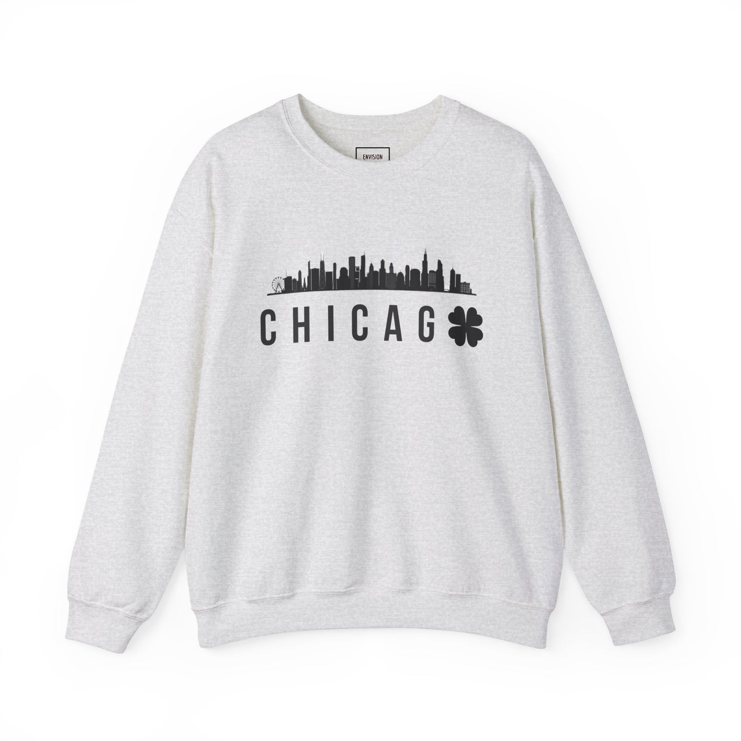 Saint Patrick's Day Chicago Skyline Crewneck Sweatshirt