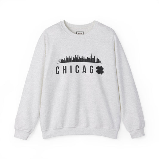 Saint Patrick's Day Chicago Skyline Crewneck Sweatshirt