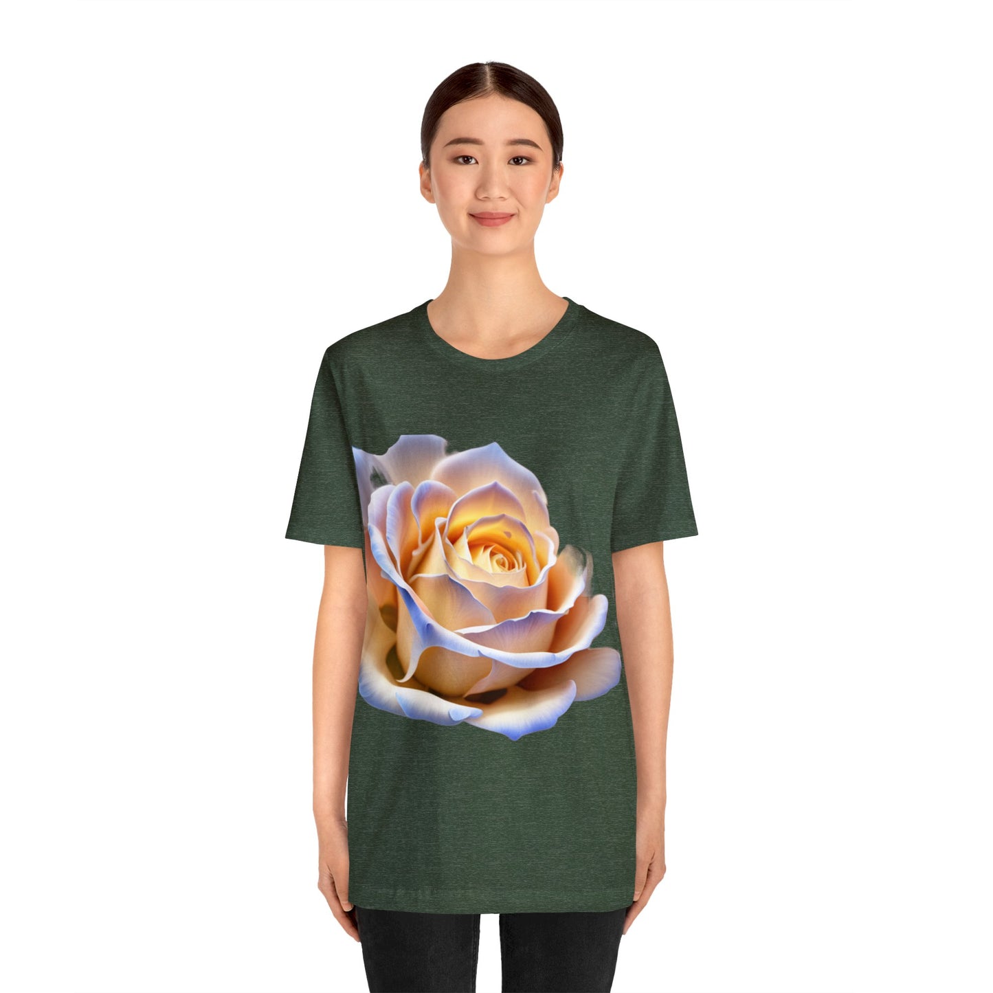 Elegance in Bloom Ivory Rose Tee