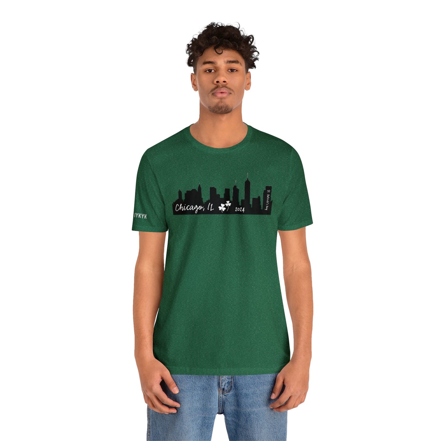 Saint Patrick's Day Chicago Skyline Tee