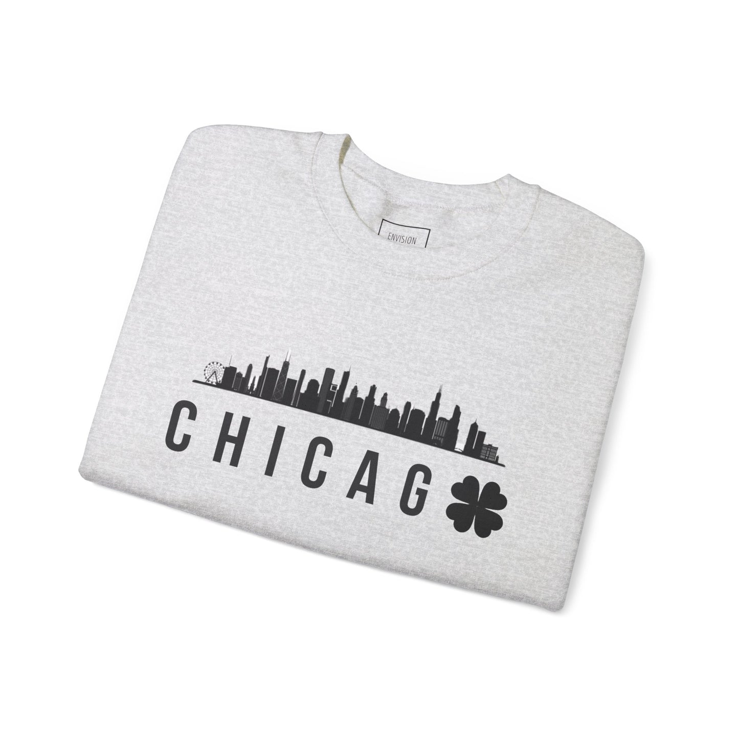 Saint Patrick's Day Chicago Skyline Crewneck Sweatshirt