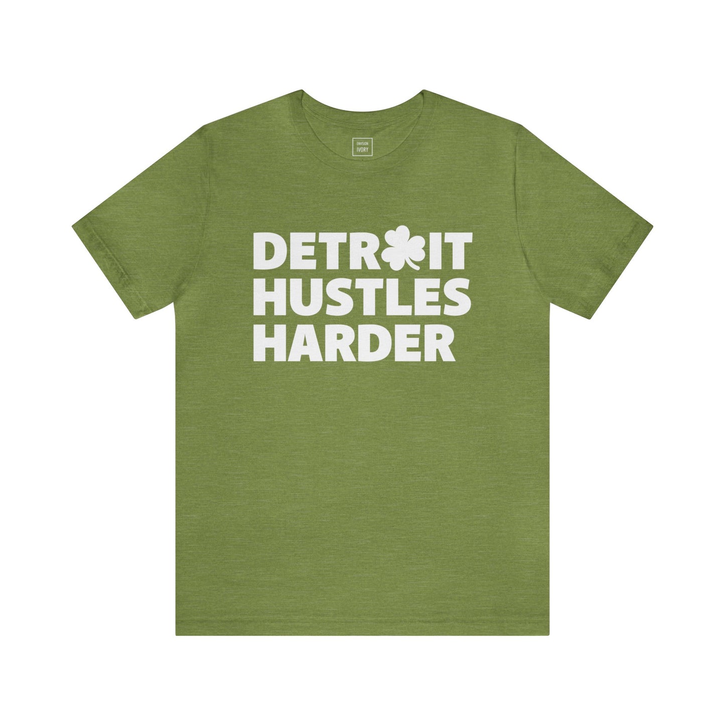 Detroit Hustles Harder Unisex Jersey Tee: Wear Your Hustle with Pride