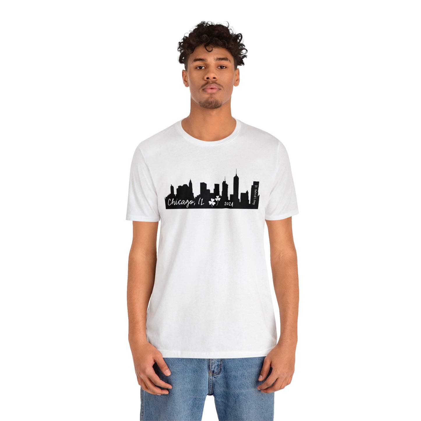 Saint Patrick's Day Chicago Skyline Tee