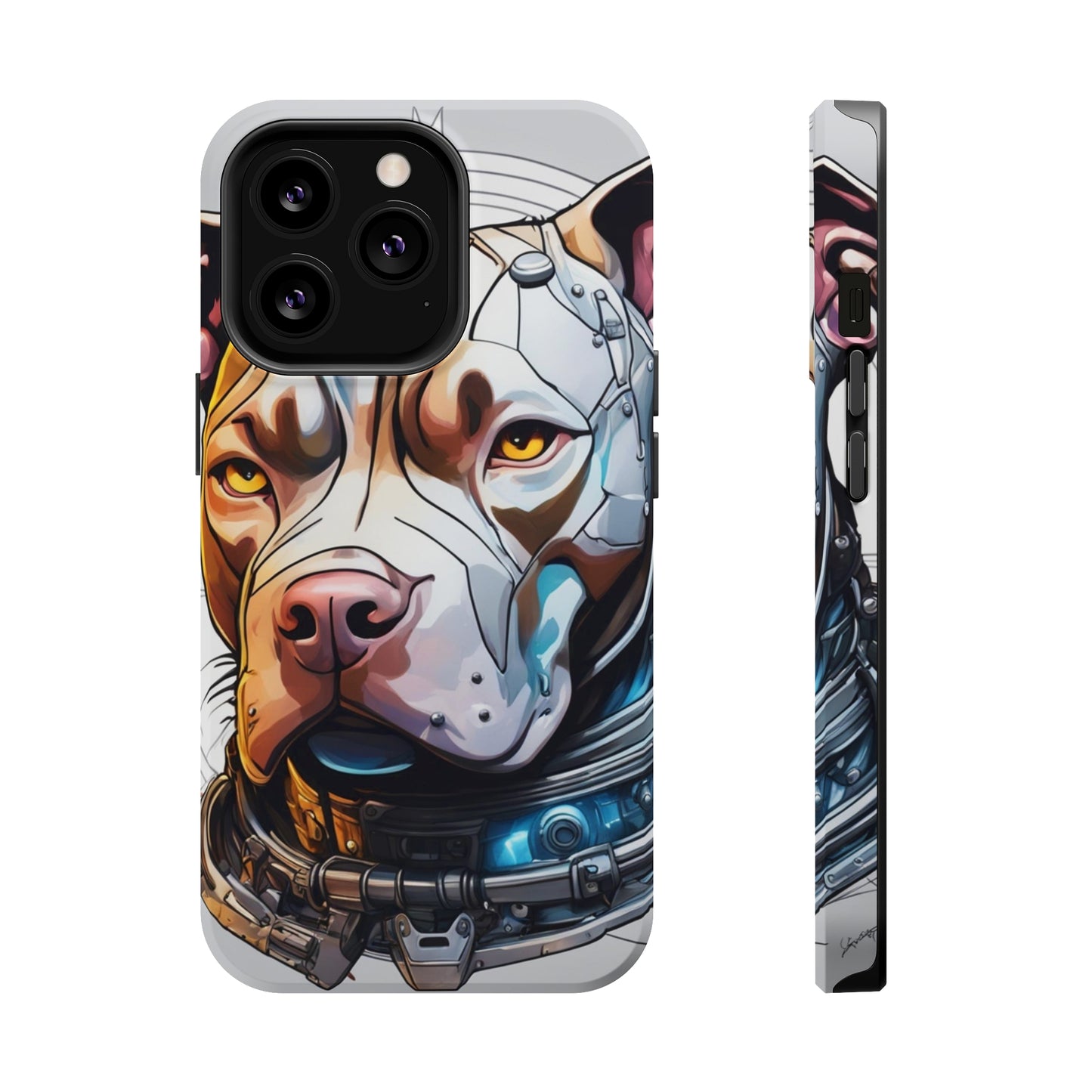 Retro Pitbull MagSafe Tough iPhone Case