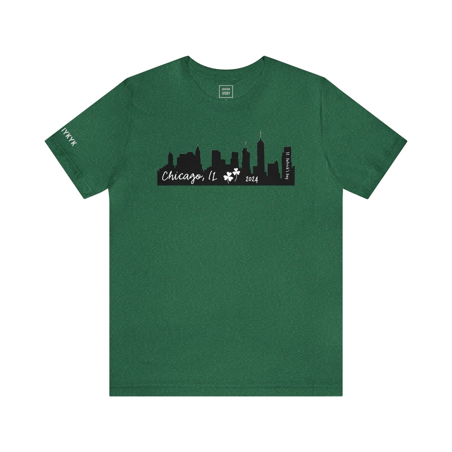 Saint Patrick's Day Chicago Skyline Tee