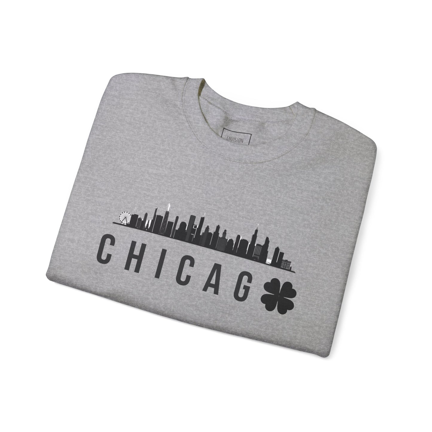 Saint Patrick's Day Chicago Skyline Crewneck Sweatshirt