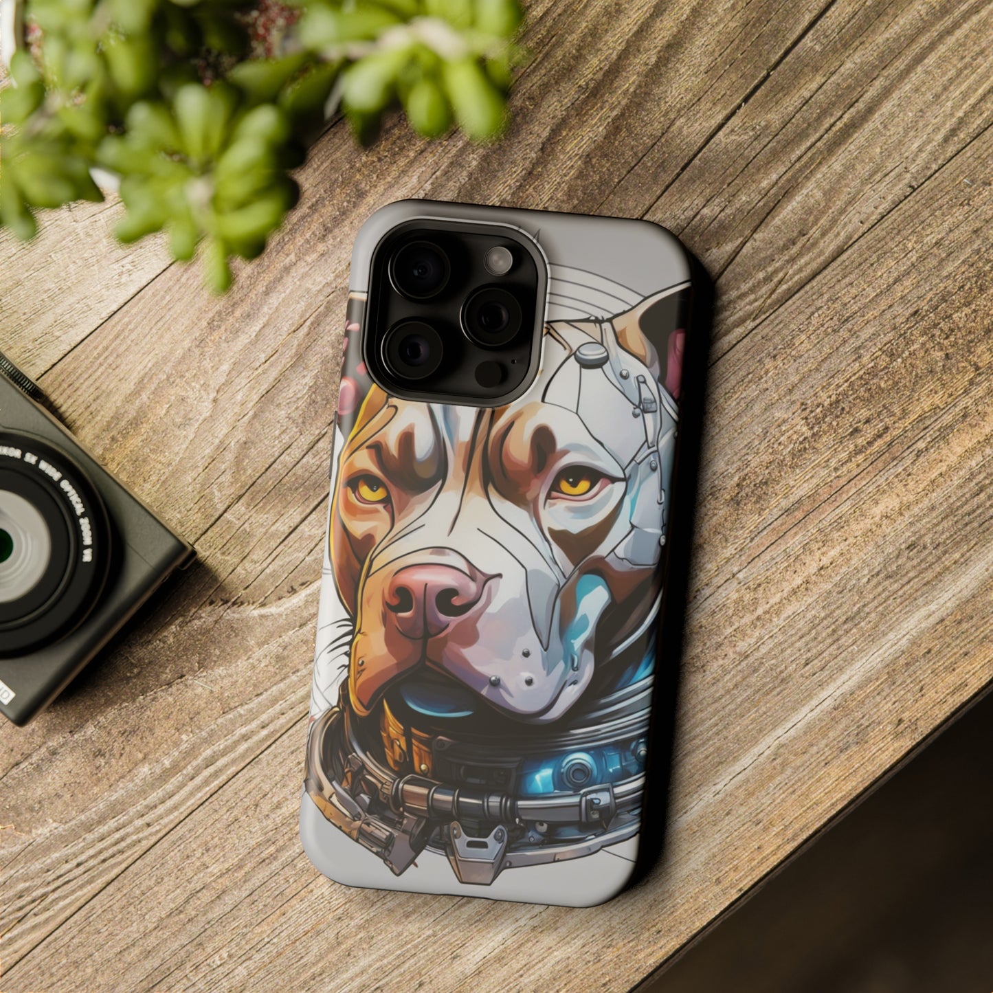 Retro Pitbull MagSafe Tough iPhone Case