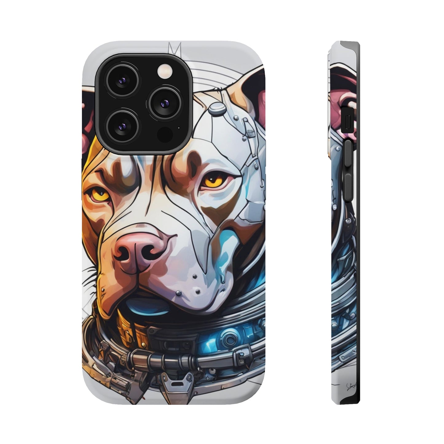 Retro Pitbull MagSafe Tough iPhone Case