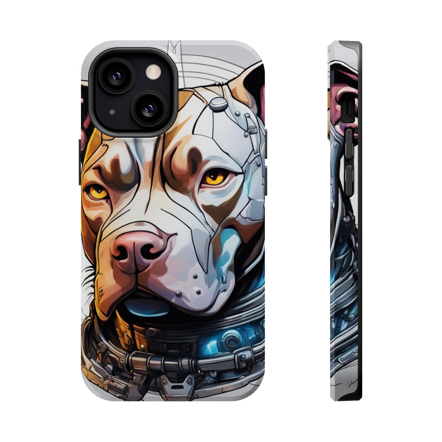 Retro Pitbull MagSafe Tough iPhone Case