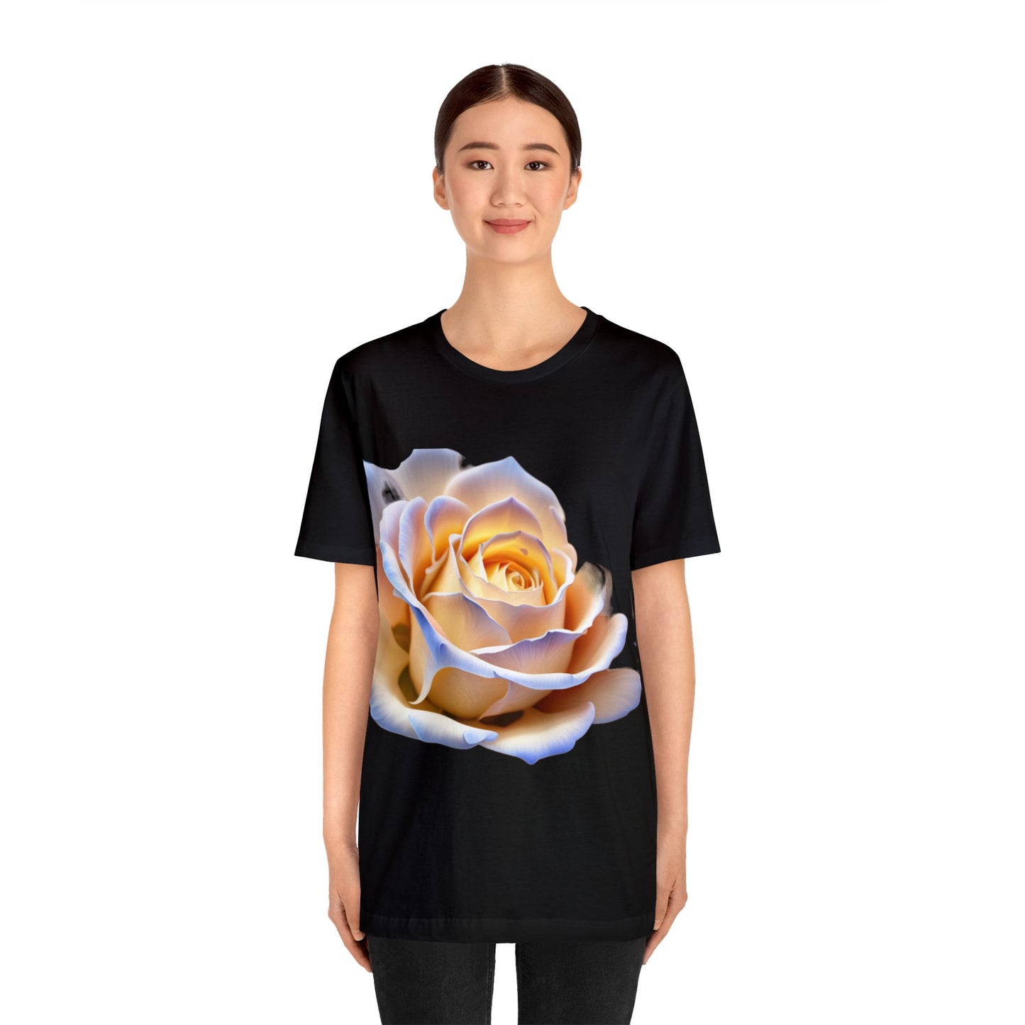 Elegance in Bloom Ivory Rose Tee