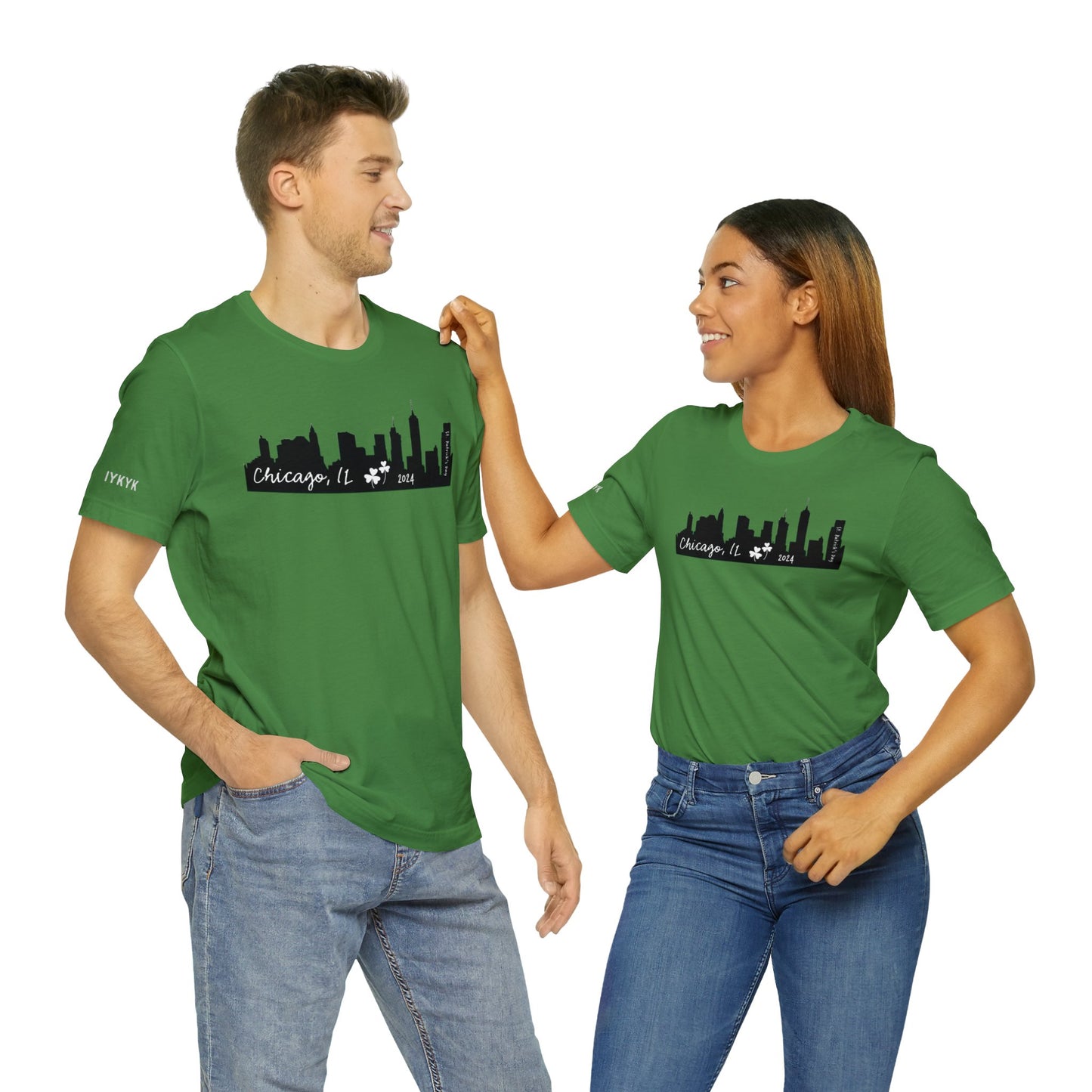 Saint Patrick's Day Chicago Skyline Tee